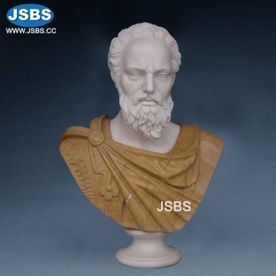 Greek Male Marble Bust, JS-B100